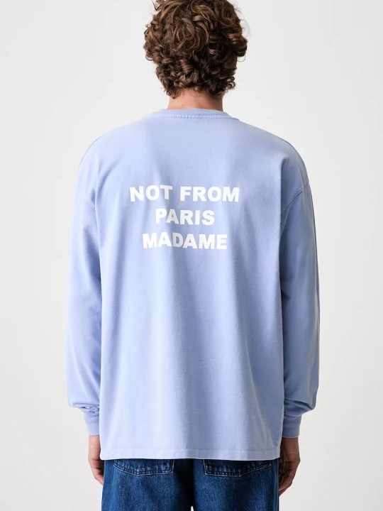 Zdjęcie produktu Drôle de Monsieur Slogan longsleeve męski bawełniany Drole de Monsieur