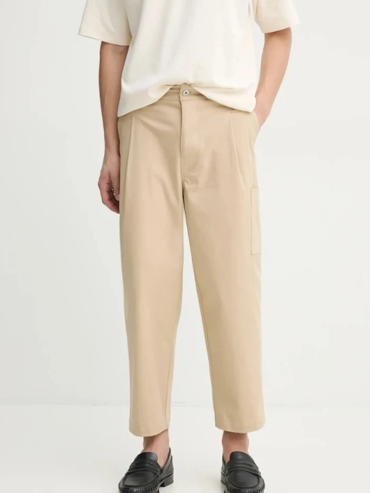 Zdjęcie produktu Drôle de Monsieur spodnie Le Pantalon Cropped Twill Drole de Monsieur beżowy