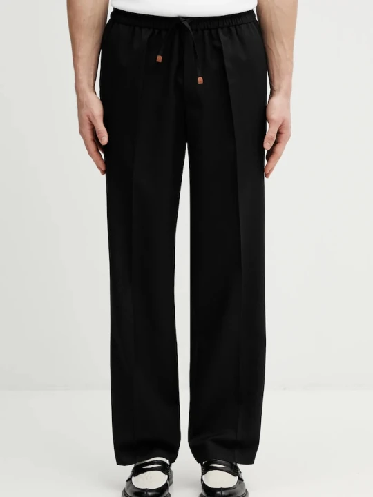 Zdjęcie produktu Drôle de Monsieur spodnie z dodatkiem wełny Pantalon Droit Drole de Monsieur czarny