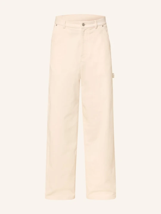 Zdjęcie produktu Drôle De Monsieur Spodnie Z Sztruksu Oversized Fit weiss Drole de Monsieur ECRU