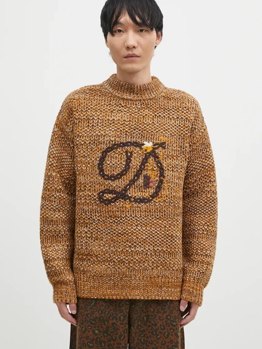 Zdjęcie produktu Drôle de Monsieur sweter wełniany La Maille D tressE Drole de Monsieur