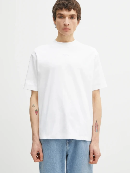 Zdjęcie produktu Drôle de Monsieur t-shirt bawełniany Le T-Shirt Slogan Classique Drole de Monsieur