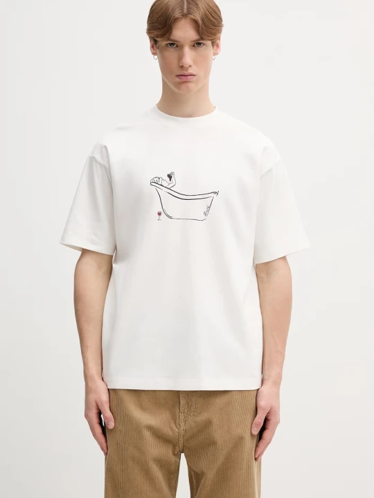 Zdjęcie produktu Drôle de Monsieur Wine Bath T-shirt bawełniany męski Drole de Monsieur