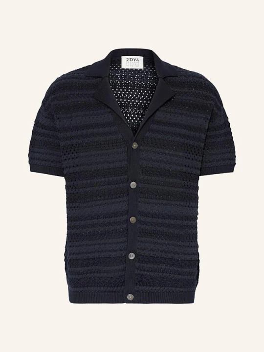 Zdjęcie produktu Drykorn Dzianinowa Koszula Z Klapami Ray Comfort Fit blau GRANATOWY