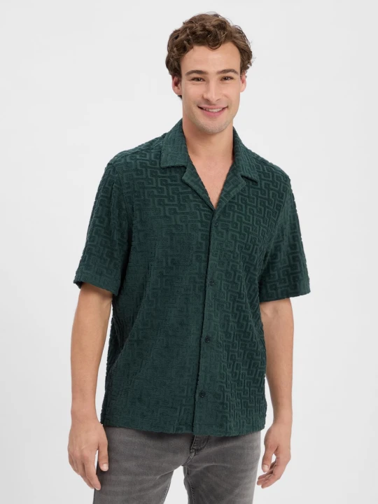 Zdjęcie produktu Drykorn koszula casual - Bijan Mężczyźni Regular Fit zielony