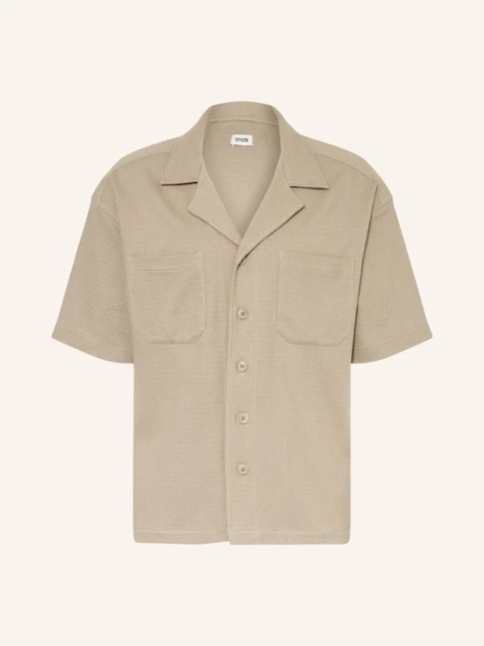 Zdjęcie produktu Drykorn Koszula Z Klapami Lauwrenz Comfort Fit Z Dżerseju beige BRĄZOWY