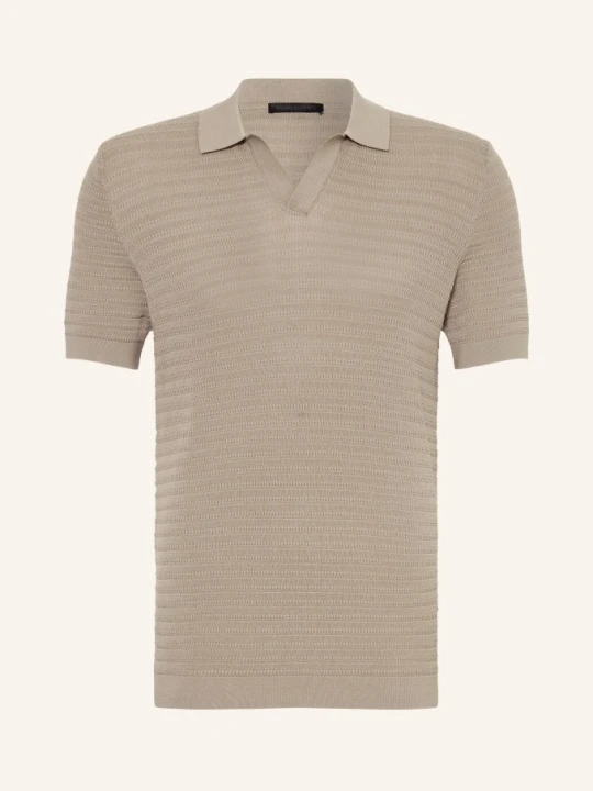 Zdjęcie produktu Drykorn Koszulka Polo Braian Z Dzianiny beige 1715 braun