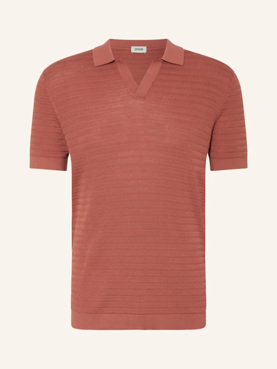Zdjęcie produktu Drykorn Koszulka Polo Braian Z Dzianiny rot CIEMNOPOMARAŃCZOWY