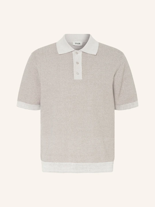Zdjęcie produktu Drykorn Koszulka Polo Z Dzianiny Tamian Relaxed Fit braun BRĄZOWY