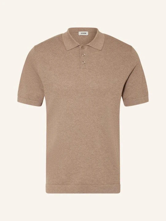 Zdjęcie produktu Drykorn Koszulka Polo Z Dzianiny Triton Regular Fit beige BRĄZOWY