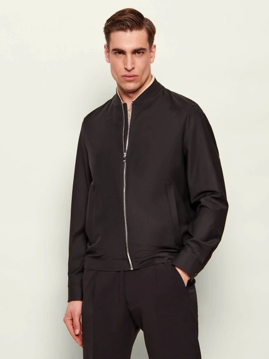 Zdjęcie produktu Drykorn Kurtka bomber LENORA | Regular Fit | z dodatkiem wełny czarny