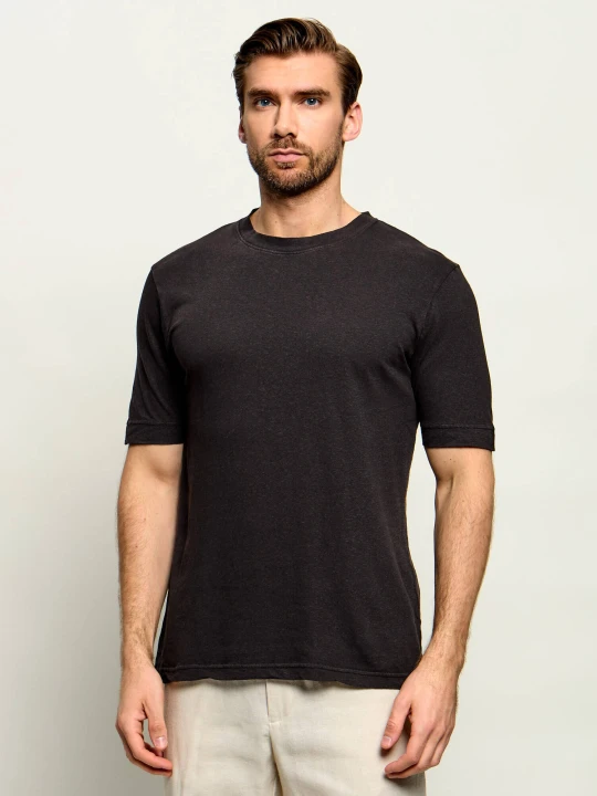 Zdjęcie produktu Drykorn Lniany t-shirt Raphael | Regular Fit brązowy