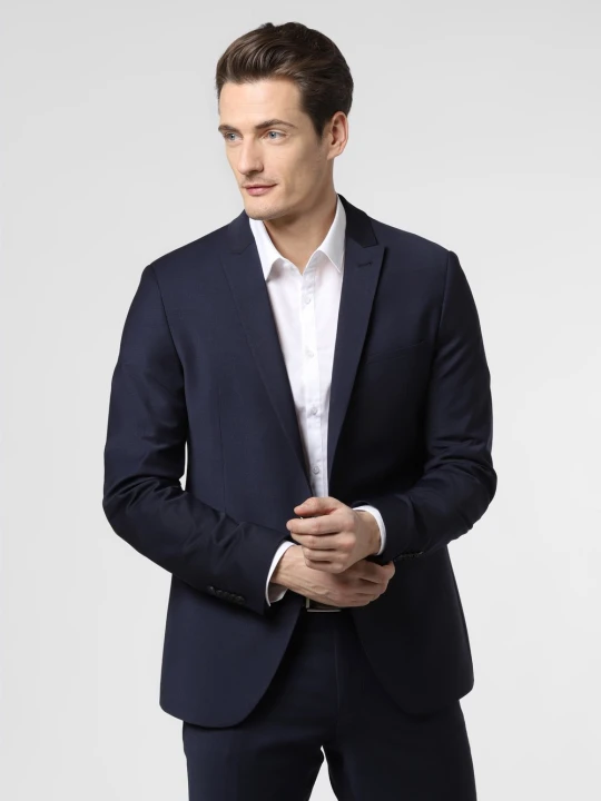 Zdjęcie produktu Drykorn Marynarka Mężczyźni Slim Fit Sztuczne włókno niebieski