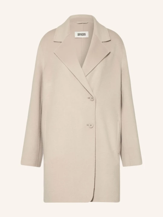 Zdjęcie produktu Drykorn Płaszcz Wełniany Ryton beige JASNOBRĄZOWY