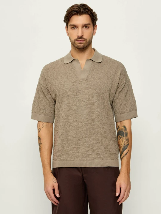 Zdjęcie produktu Drykorn Polo LAURENZZO | Oversize fit beżowy