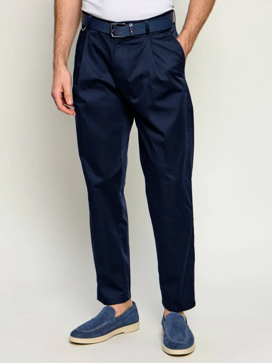 Zdjęcie produktu Drykorn Spodnie chino DEVYN | Regular Fit granatowy