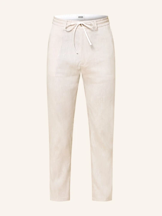 Zdjęcie produktu Drykorn Spodnie Deger W Stylu Dresowym Regular Fit Z Lnem beige