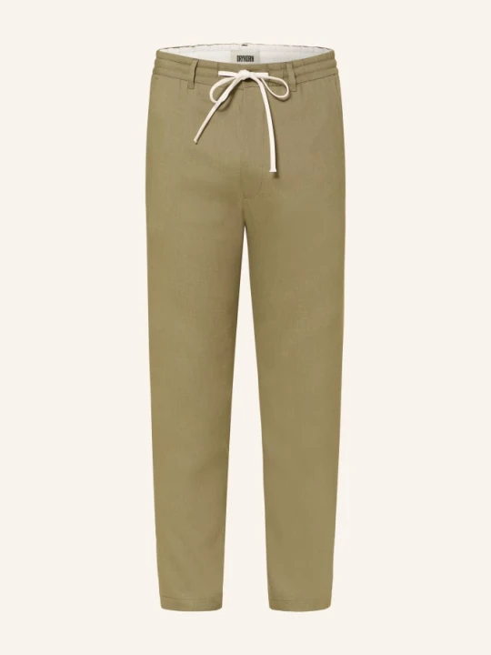 Zdjęcie produktu Drykorn Spodnie Deger W Stylu Dresowym Regular Fit Z Lnem gruen KHAKI