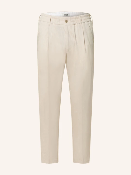 Zdjęcie produktu Drykorn Spodnie Garniturowe Chasy Extra Slim Fit Z Lnem beige