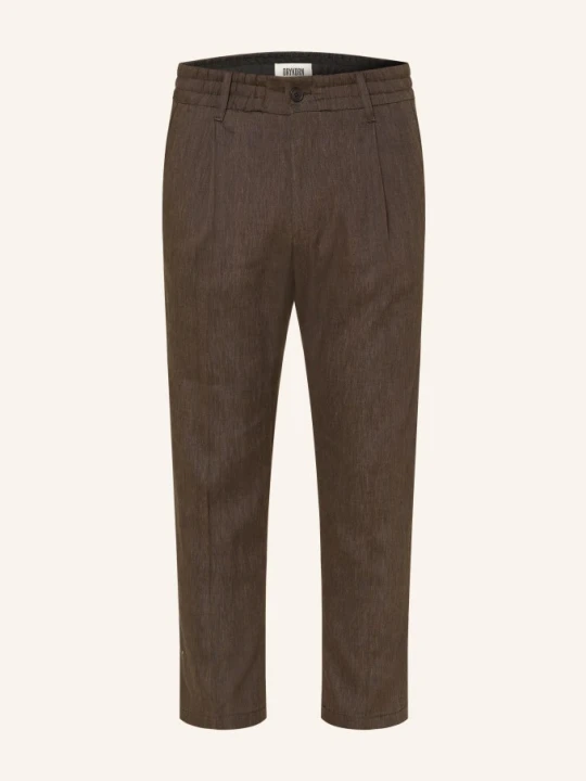 Zdjęcie produktu Drykorn Spodnie Garniturowe Chasy Extra Slim Fit Z Lnem braun 1104 braun