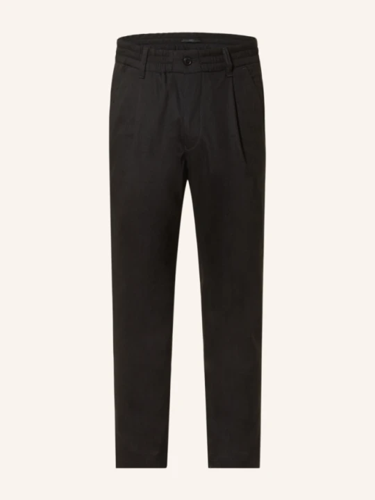 Zdjęcie produktu Drykorn Spodnie Garniturowe Chasy Extra Slim Fit Z Lnem schwarz CZARNY