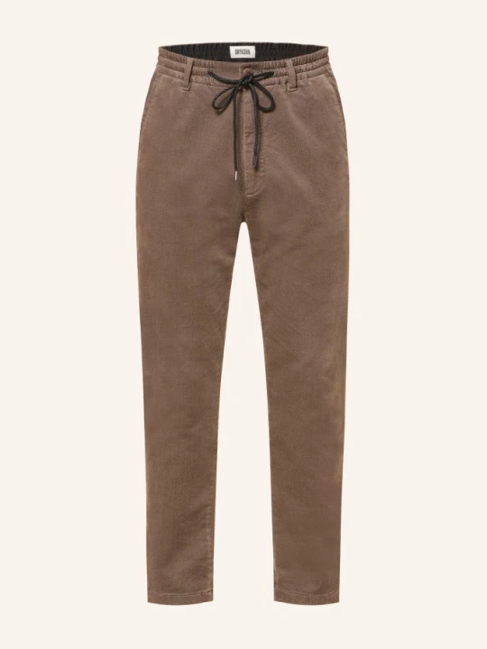 Zdjęcie produktu Drykorn Spodnie Z Sztruksu Deger O Kroju Regular Fit beige BRĄZOWY