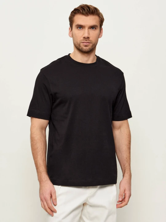 Zdjęcie produktu Drykorn Lniany t-shirt Raphael | Regular Fit czarny