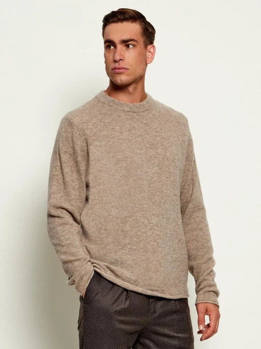 Zdjęcie produktu Drykorn Wełniany sweter Leando | Relaxed fit beżowy