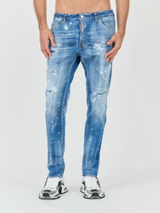 Zdjęcie produktu DSQUARED2 Błękitne męskie jeansy Cool Guy Jean, Rozmiar 46 Niebieski