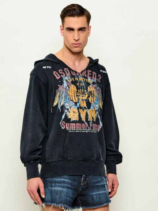 Zdjęcie produktu Dsquared2 Bluza | Relaxed fit grafitowy