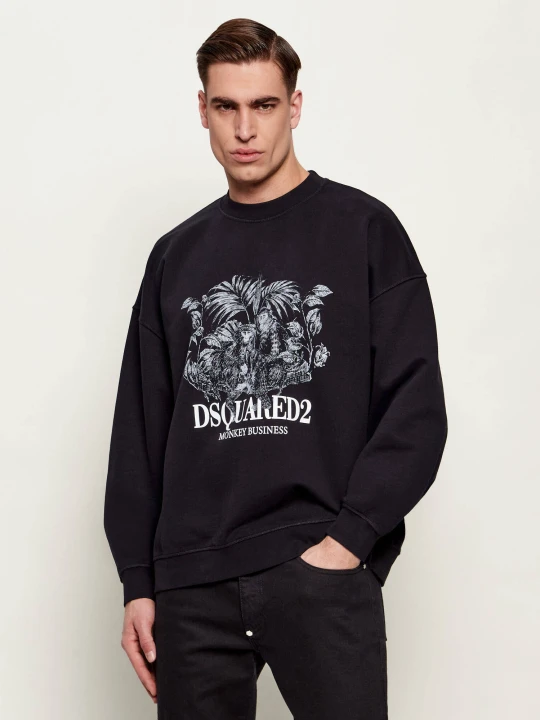 Zdjęcie produktu Dsquared2 Bluza | Relaxed fit czarny