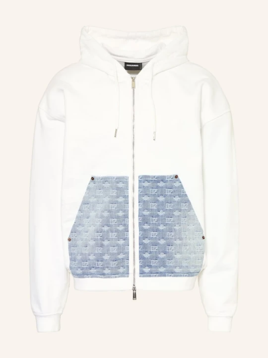 Zdjęcie produktu dsquared2 Bluza Z Mieszanki Materiałów weiss BIAŁY