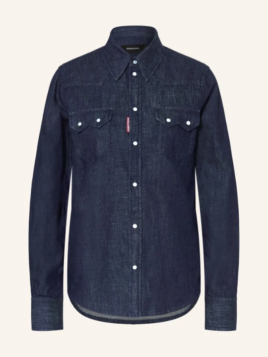Zdjęcie produktu dsquared2 Bluzka Jeansowa Western blau GRANATOWY