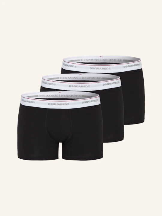 Zdjęcie produktu dsquared2 Bokserki, 3 Szt. schwarz CZARNY