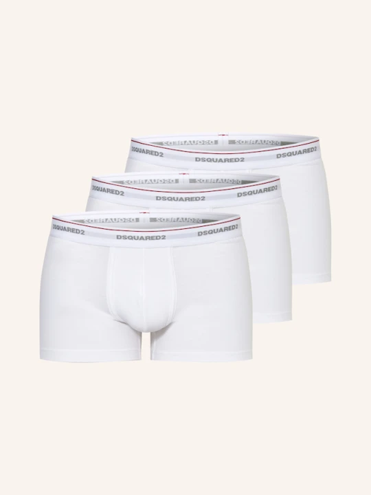 Zdjęcie produktu dsquared2 Bokserki, 3 Szt. weiss BIAŁY