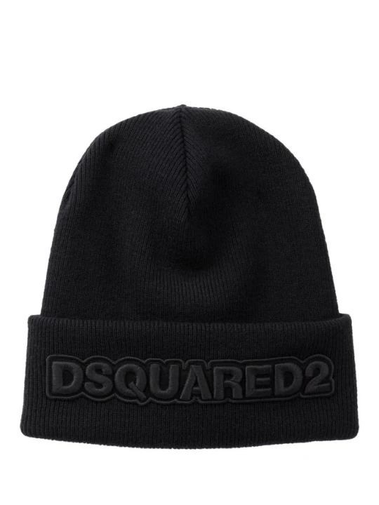 Zdjęcie produktu dsquared2 Czapka Wełniana schwarz CZARNY