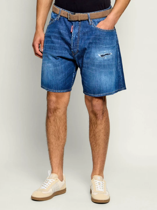 Zdjęcie produktu Dsquared2 Jeansowe szorty Boxer | Relaxed fit granatowy