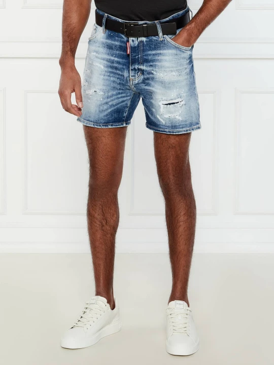 Zdjęcie produktu Dsquared2 Jeansowe szorty BRO | Regular Fit niebieski