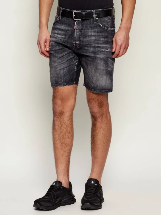 Zdjęcie produktu Dsquared2 Jeansowe szorty MARINE | Regular Fit czarny