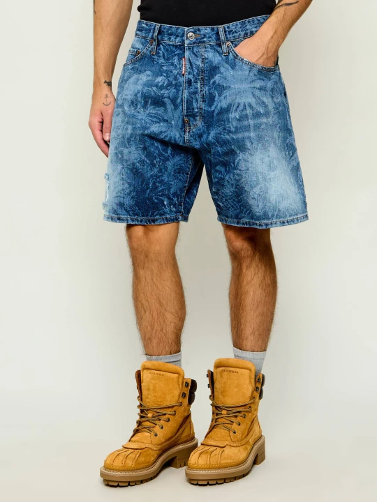 Zdjęcie produktu Dsquared2 Jeansowe szorty Monkey Business | Regular Fit niebieski