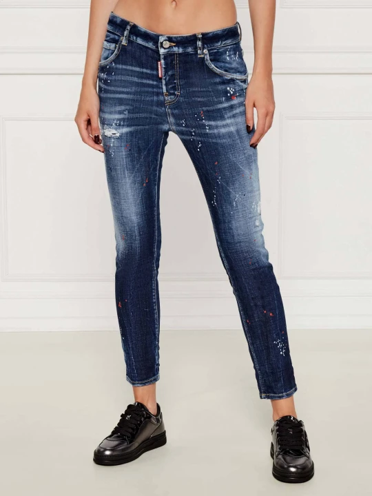 Zdjęcie produktu Dsquared2 Jeansy Cool Girl Jean | Slim Fit | low rise granatowy