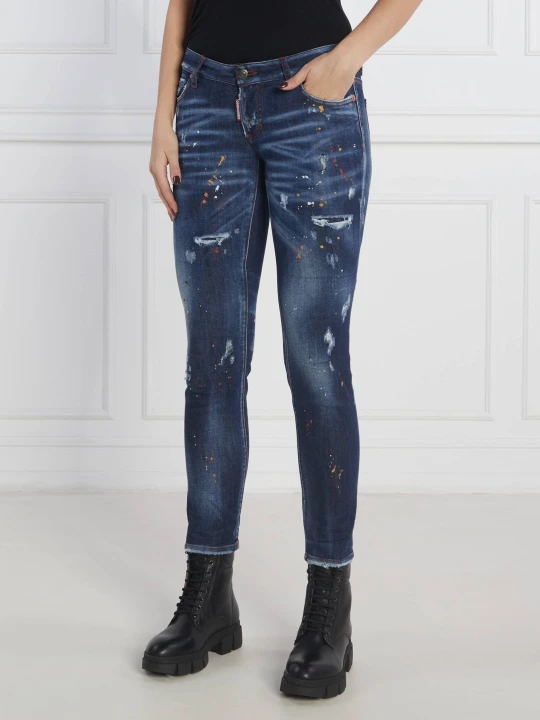 Zdjęcie produktu Dsquared2 Jeansy Jennifer | Slim Fit | low rise granatowy