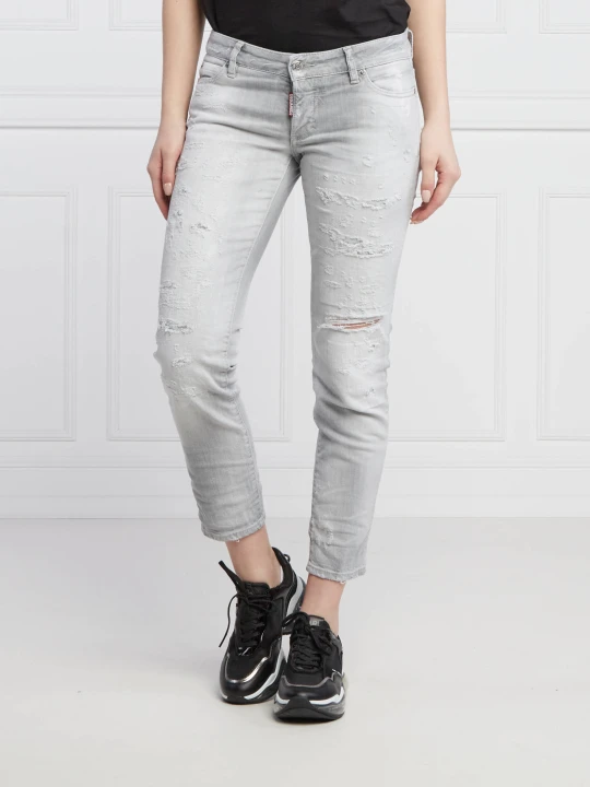 Zdjęcie produktu Dsquared2 Jeansy Jennifer | Tapered | low waist szary
