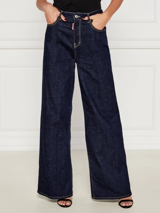 Zdjęcie produktu Dsquared2 Jeansy Traveller Jean | flare fit | high waist granatowy