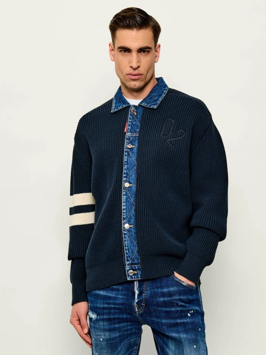 Zdjęcie produktu Dsquared2 Kardigan | Regular Fit granatowy