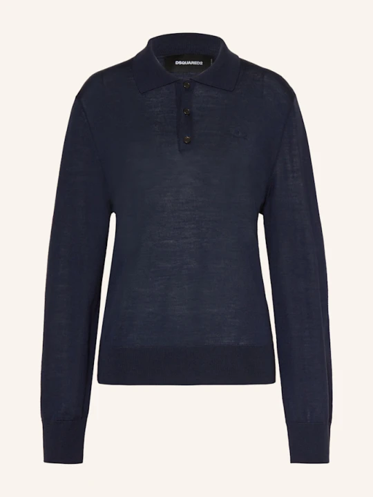 Zdjęcie produktu dsquared2 Koszulka Polo Z Dzianiny blau GRANATOWY