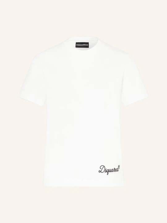 Zdjęcie produktu dsquared2 Koszulka Signature Just Right Fit weiss BIAŁY