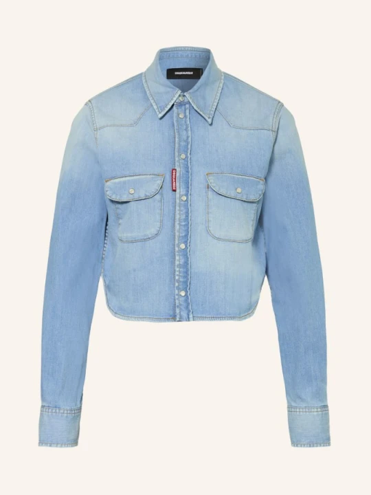 Zdjęcie produktu dsquared2 Krótka Bluzka Jeansowa blau JASNONIEBIESKI