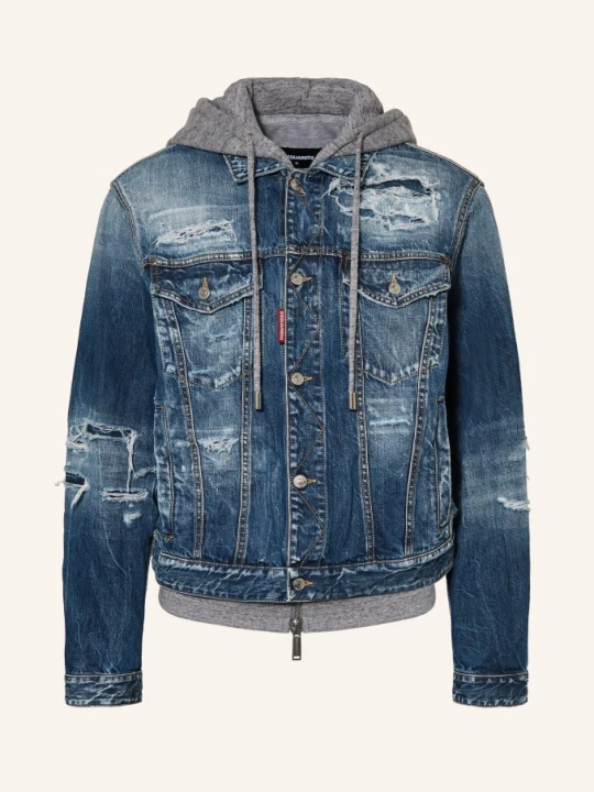 Zdjęcie produktu dsquared2 Kurtka Dżinsowa Z Lamówką blau