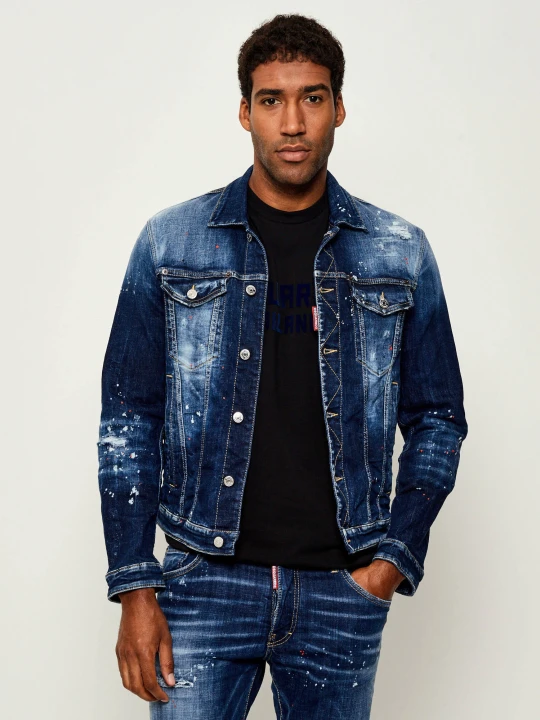 Zdjęcie produktu Dsquared2 Kurtka jeansowa Dan Jean | Regular Fit granatowy
